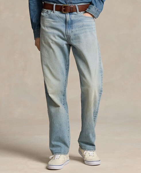 Men's Heritage Straight-Fit Distressed Jeans