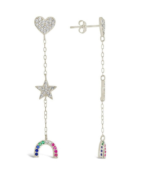 Серьги Sterling Forever Fai Dangle Stud