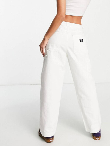 Vans ground work trousers in white