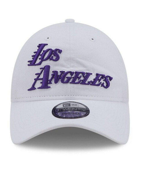 Men's WhiteLos Angeles Lakers 2022/23 City Edition Official 9TWENTY Adjustable Hat
