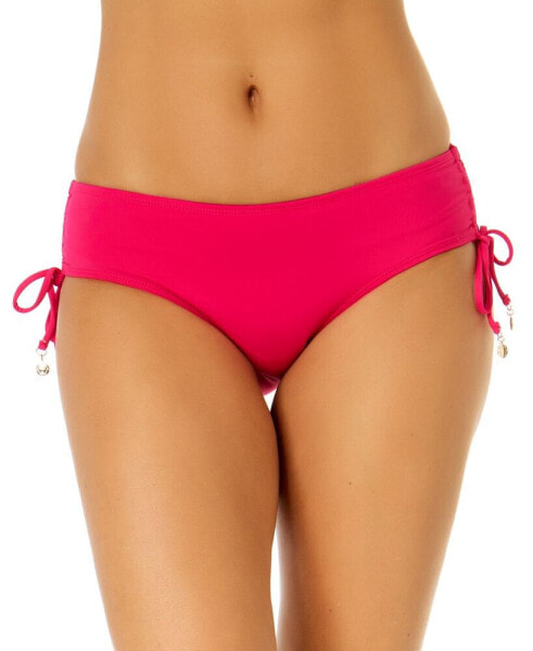 Ruched-Side Bikini Bottoms