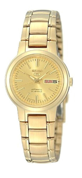 Seiko Women's SYME46 Seiko 5 Automatic Gold-Tone Stainless-Steel Bracelet Watch