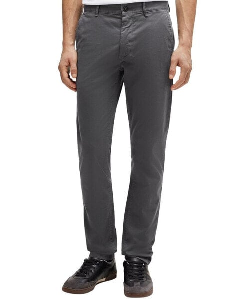 Men's Stretch-Cotton Satin Slim-Fit Chinos