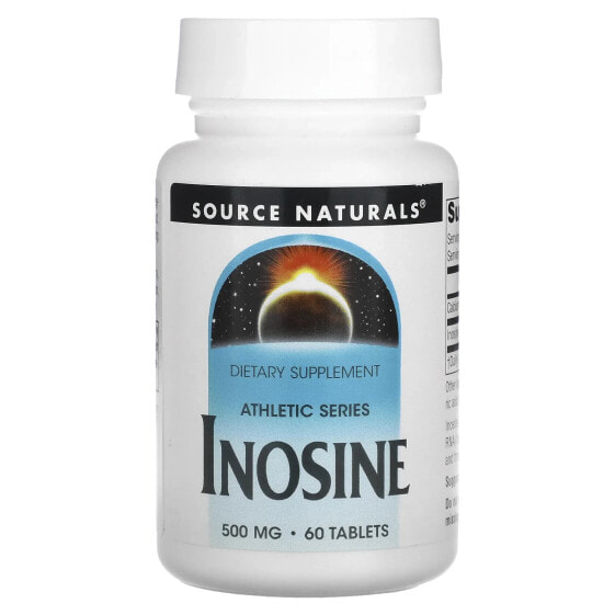 Энергетик Спортивное питание 500 мг 60 таблеток Inosine Source Naturals