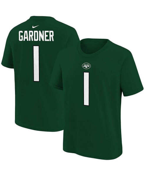 Big Boys Sauce Gardner Green New York Jets Player Name and Number T-shirt