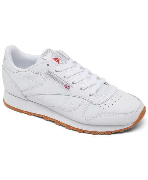 Women's Classic Leather Casual Sneakers from Finish Line