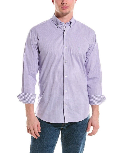 Tailorbyrd Gingham Stretch Shirt Men's