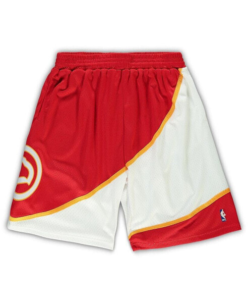 Шорты Mitchell&Ness мужские красные Atlanta Hawks Big and Tall Hardwood Classics Team Swingman