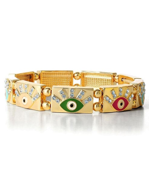 Womens Evil Eye Bracelet - Gold-Tone Evil Eye Bracelets for Women