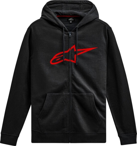 Alpinestars Bluza z kapturem ALPINESTARS AGELESS II ZIP HOODIE, Black/Red Rozmiar: XL