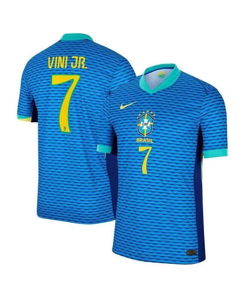 Men's Vini Jr. Blue Brazil National Team 2024 Away Authentic Jersey