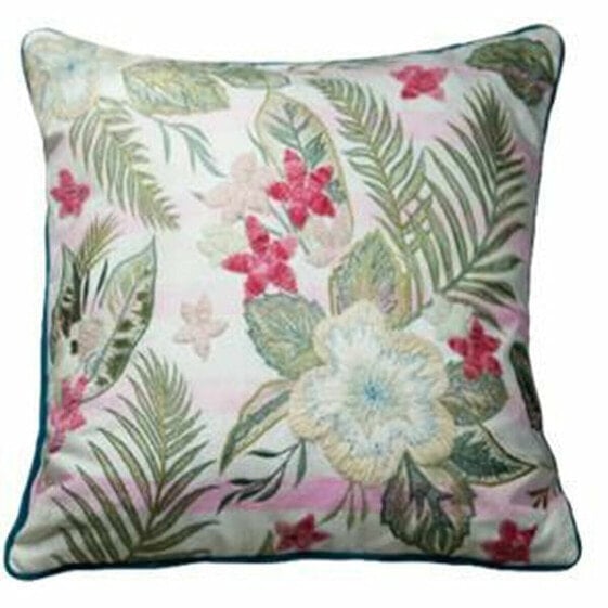 Cushion cover DKD Home Decor 60 x 1 x 40 cm Pink Green Tropical
