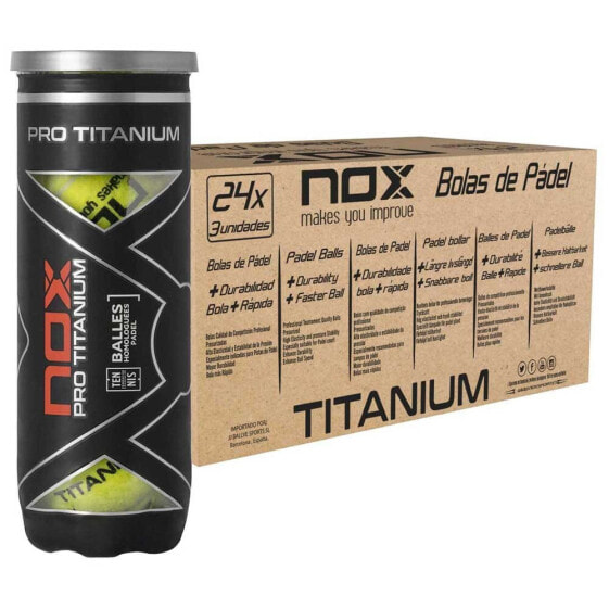 NOX Pro Titanium Padel Balls Box