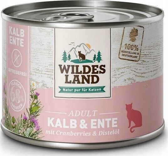 Wildes Land Wildes Land Cat Classic Adult Kalb & Ente puszka 200g