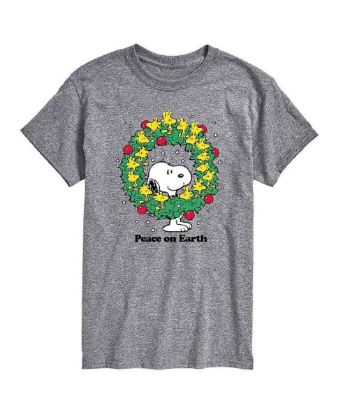 Men's Peanuts Peace on Earth Short Sleeve T-shirt