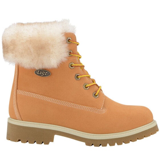 Lugz Convoy Faux Fur Lace Up Womens Beige Casual Boots WCNYFK-7431