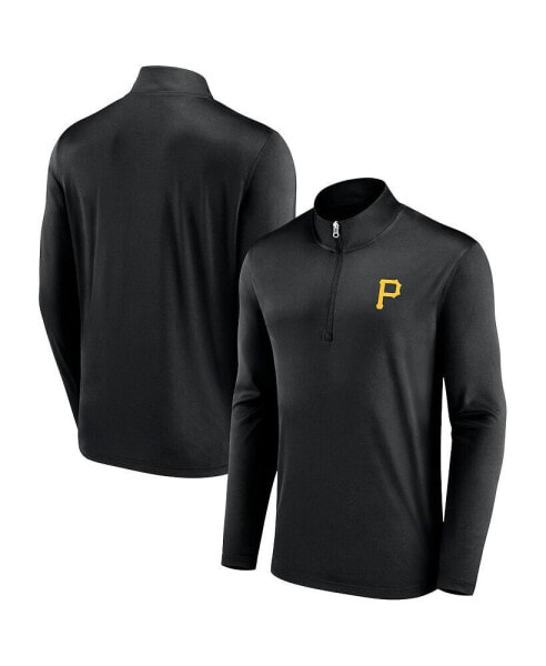 Men's Black Pittsburgh Pirates Underdog Mindset Quarter-Zip Jacket