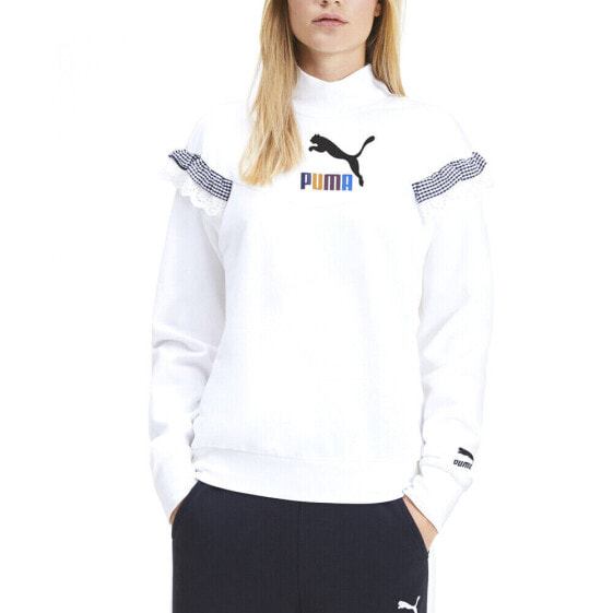 Puma X Tyakasha Turtleneck Long Sleeve Sweater Womens White 595555-02