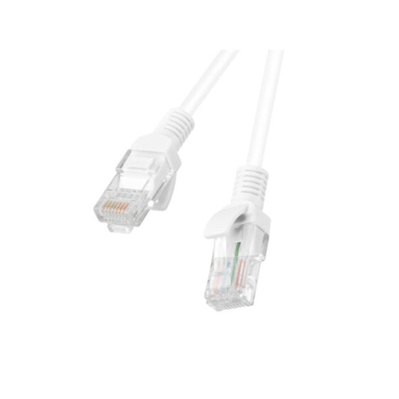 Твердый кабель RJ45 кат. 6 UTP Lanberg PCU6-10CC-0500-W 5 m