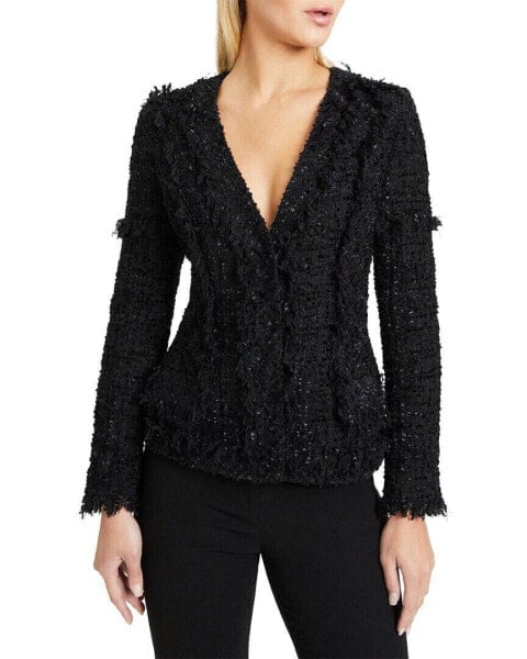 Santorelli Estela Tweed Wool-Blend Jacket Women's 38