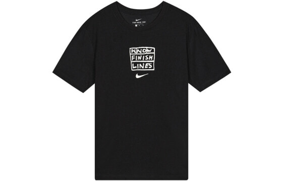 Футболка мужская Nike Dry Tee Dfc Finish Lin черная