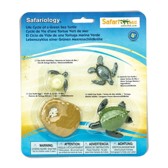 Фигурка Safari Ltd Жизненный Цикл Зеленой Морской Черепахи Life Cycle Of A Green Sea Turtle (Жизненный Цикл Зеленой Морской Черепахи)