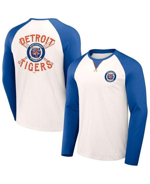 Men's Darius Rucker Collection by White, Royal Detroit Tigers Team Color Raglan T-shirt