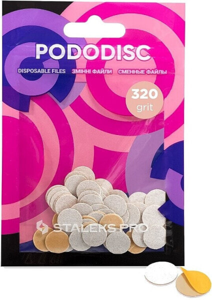 Ersatzscheiben für Pediküre-Disk Pododisc XS weiß 320 Körnung 50 St.