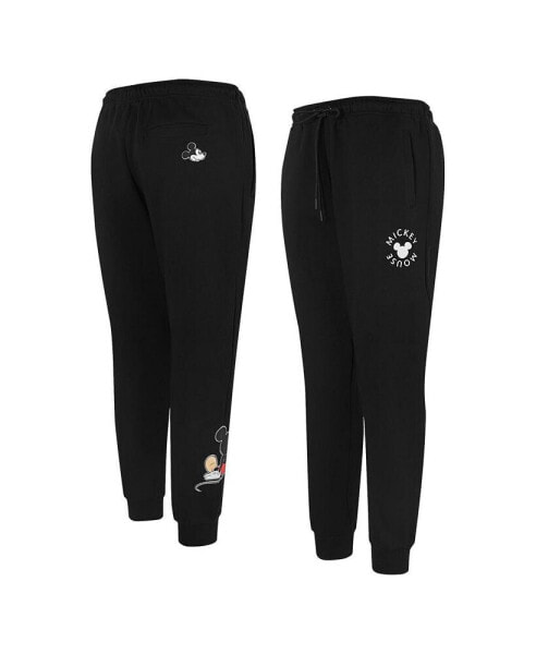 Women's Black Mickey Mouse Happiness Fleece Jogger