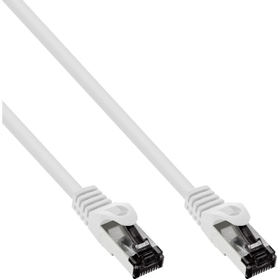 InLine Patch cable - S/FTP (PiMf) - Cat.8.1 - 2000MHz - halogen-free - white - 15m