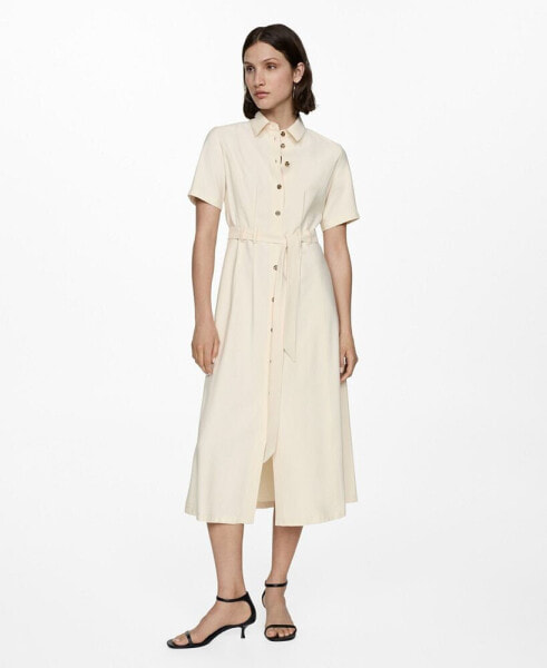 Women's Bow Shirt Dress