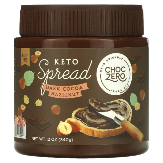 Dark Cocoa Hazelnut Spread, 12 oz (340 g)