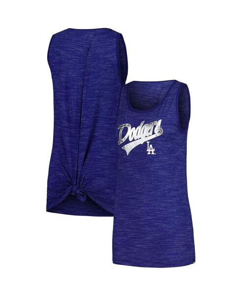 Women's Royal Los Angeles Dodgers Space-Dye Active Tank Top