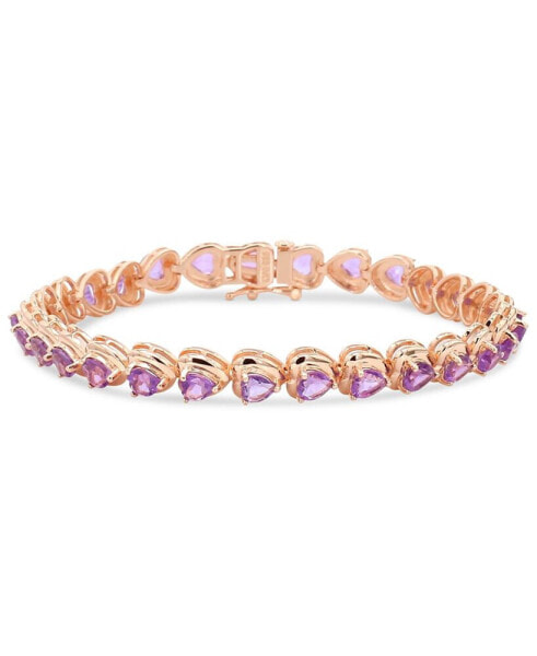 Браслет Macy's Amethyst Heart Link Bracelet