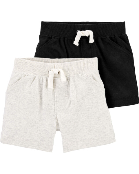 Baby 2-Pack Cotton Pull-On Shorts 18M