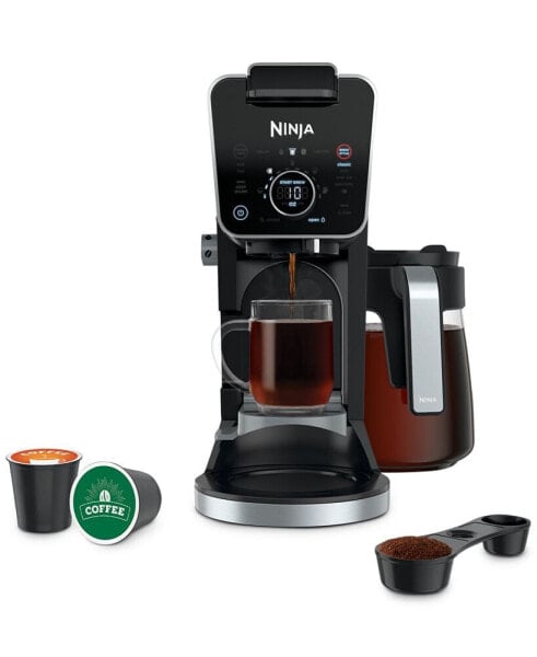 Кофейная система Ninja cFP301 DualBrew Pro Specialty Coffee, Совместимая с Капсулами К-Капсул и Кофеварка На 12 Чашек