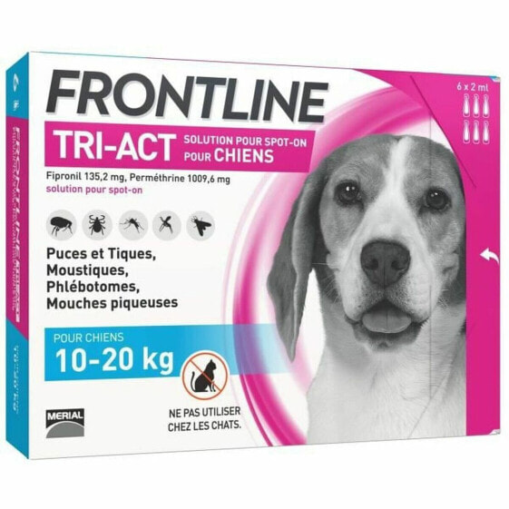 Пипетка от блох для собак Frontline Tri-Act 10-20 Kg 6 штук
