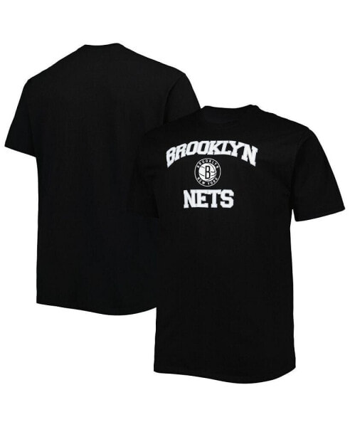 Футболка Profile мужская черная с логотипом Brooklyn Nets "Heart and Soul"