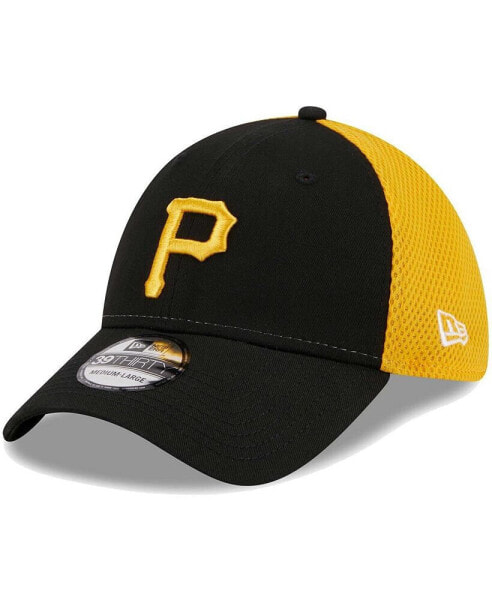 Men's Black Pittsburgh Pirates Team Neo 39THIRTY Flex Hat