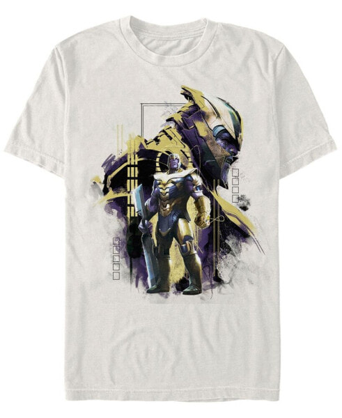 Marvel Men's Avengers Endgame Thanos Posed Profile Short Sleeve T-Shirt