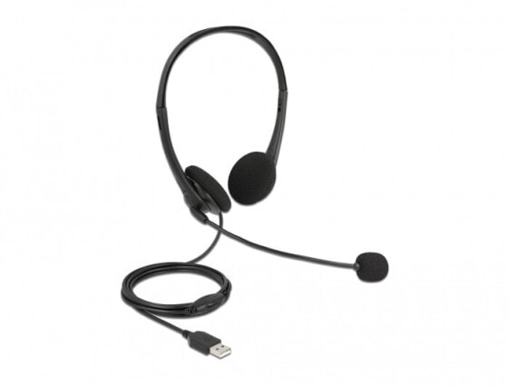 Игровые гарнитуры Delock USB-Stereo-Headset с регулятором громкости 27179