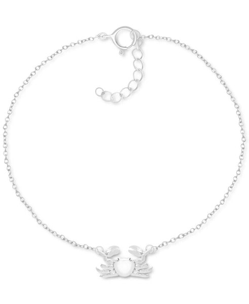 Crab Ankle Bracelet in Sterling Silver, Created for Macy's