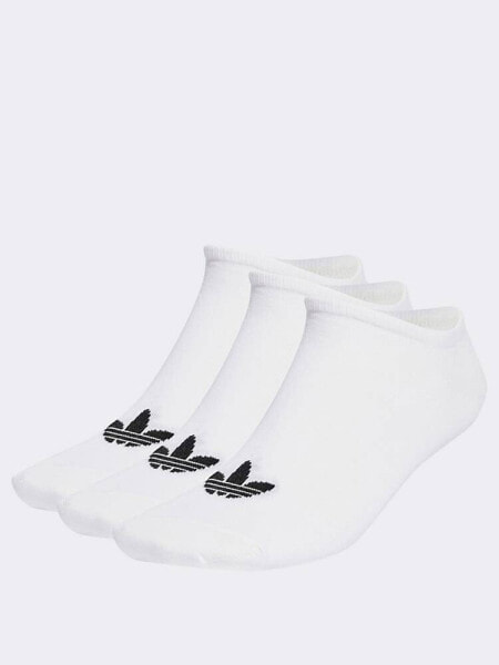 adidas Originals Trefoil Liner Socks 6 Pairs in White