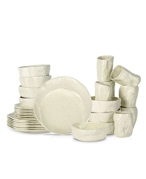 ATIK Stoneware 32 Pc. Set, Service for 8