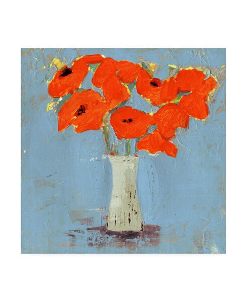 Victoria Borges Orange Poppy Impression I Canvas Art - 27" x 33"