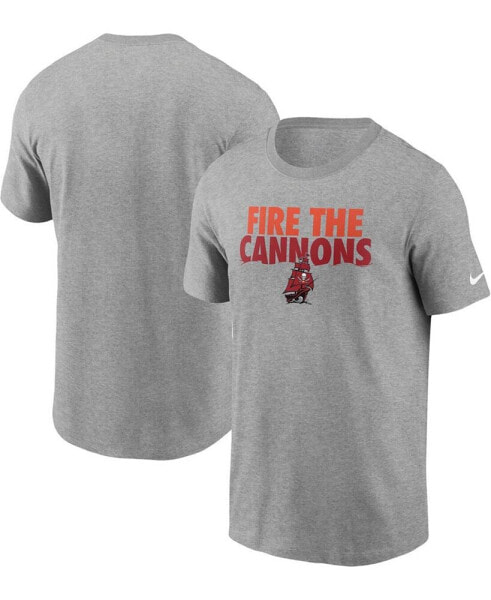 Men's Heathered Gray Tampa Bay Buccaneers Hometown Collection Cannons T-shirt