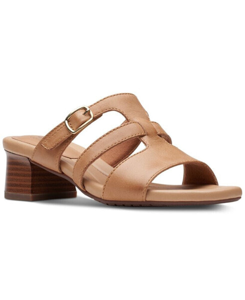 Women's Desirae Palm Triple-Strap Open-Back Sandals