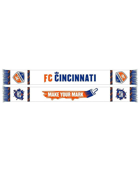 Шарф Ruffneck Scarves мужской и женский White FC Cincinnati 2024 Hook