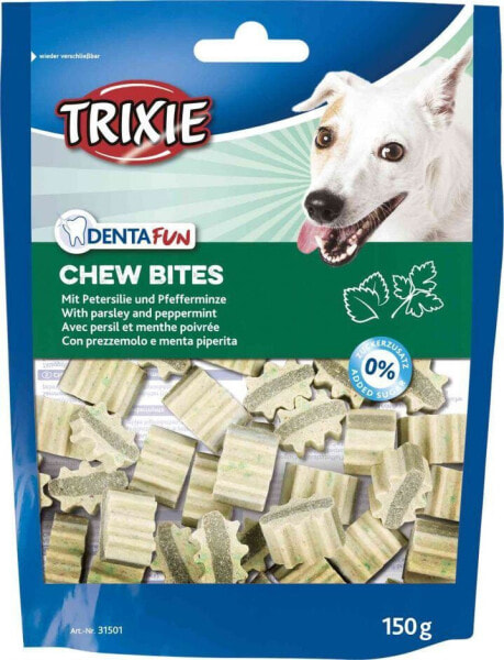 Лакомство для собак Trixie Denta Fun Chew Bites с петрушкой и мятой 150 г (TX-31501)