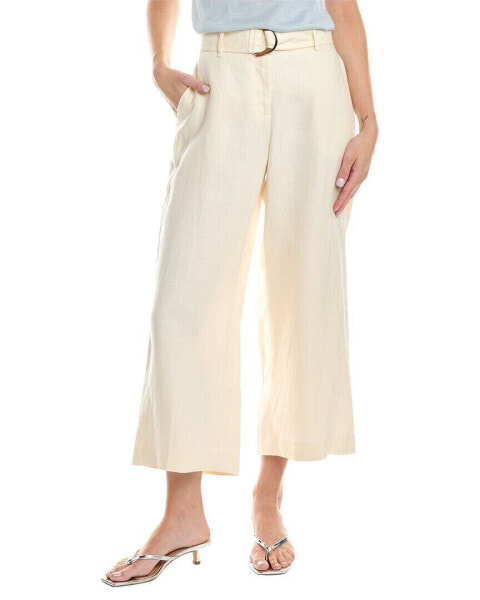 Lafayette 148 New York Rockefeller Linen Pant Women's White 38/2